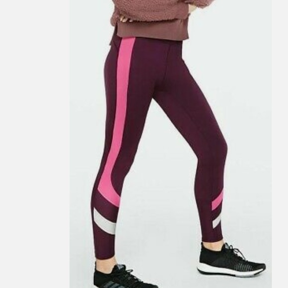 Victoria's Secret Pink Cozy Fleece Lined Leggings Luscious Plum Hot Pink XS - Picture 7 of 9